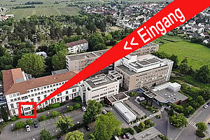 Eingang zum Vortragssaal
